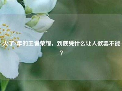 火了8年的王者荣耀，到底凭什么让人欲罢不能？