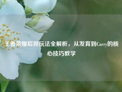 王者荣耀后羿玩法全解析，从发育到Carry的核心技巧教学