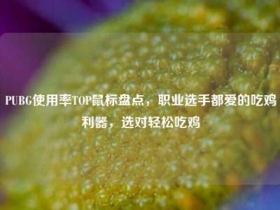 PUBG使用率TOP鼠标盘点，职业选手都爱的吃鸡利器，选对轻松吃鸡