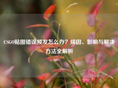 CSGO贴图错误频发怎么办？成因、影响与解决方法全解析