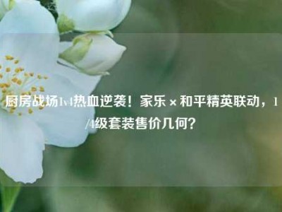 厨房战场1v4热血逆袭！家乐×和平精英联动，1/4级套装售价几何？