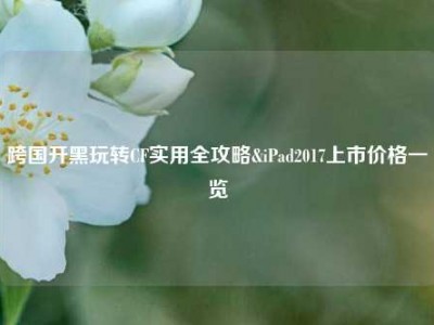 跨国开黑玩转CF实用全攻略&iPad2017上市价格一览