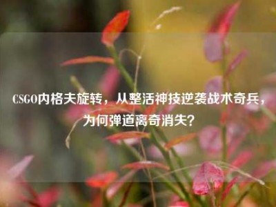 CSGO内格夫旋转，从整活神技逆袭战术奇兵，为何弹道离奇消失？