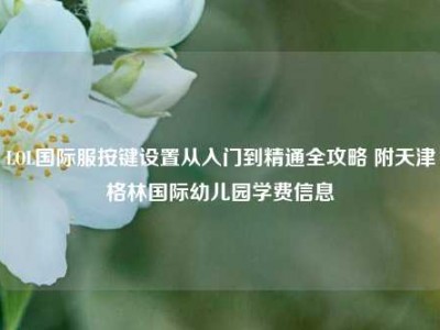 LOL国际服按键设置从入门到精通全攻略 附天津格林国际幼儿园学费信息