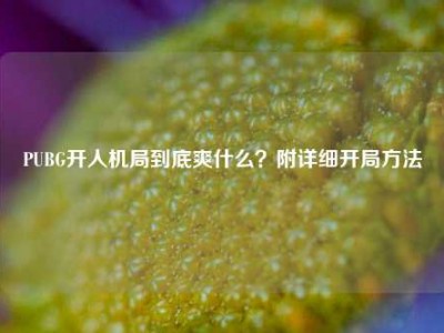 PUBG开人机局到底爽什么？附详细开局方法