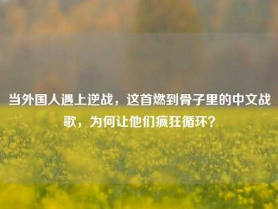 当外国人遇上逆战，这首燃到骨子里的中文战歌，为何让他们疯狂循环？