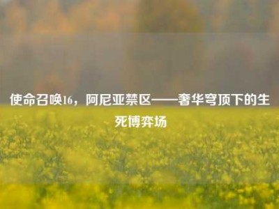 使命召唤16，阿尼亚禁区——奢华穹顶下的生死博弈场