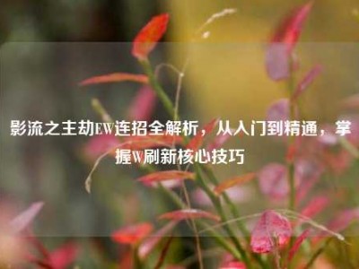 影流之主劫EW连招全解析，从入门到精通，掌握W刷新核心技巧