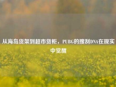 从海岛货架到超市货柜，PUBG的搜刮DNA在现实中觉醒