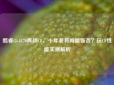 酷睿i3-4170再战CF，十年老将尚能饭否？玩CF性能实测解析