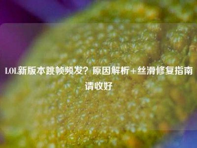 LOL新版本跳帧频发？原因解析+丝滑修复指南请收好