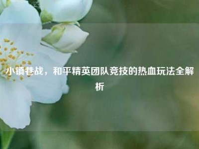 小镇巷战，和平精英团队竞技的热血玩法全解析