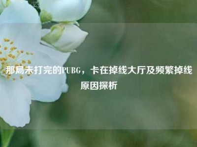 那局未打完的PUBG，卡在掉线大厅及频繁掉线原因探析