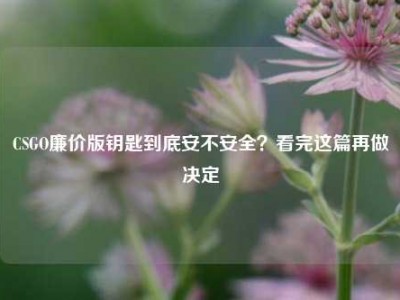 CSGO廉价版钥匙到底安不安全？看完这篇再做决定