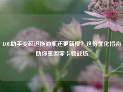 LOL助手变延迟拖油瓶还更新慢？这份优化指南助你重回零卡顿战场