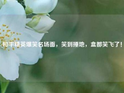 和平精英爆笑名场面，笑到捶地，盒都笑飞了！