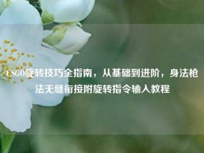 CSGO旋转技巧全指南，从基础到进阶，身法枪法无缝衔接附旋转指令输入教程