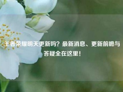 王者荣耀明天更新吗？最新消息、更新前瞻与答疑全在这里！