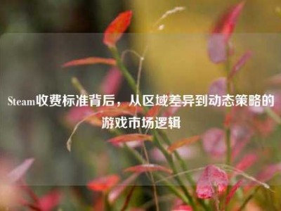 Steam收费标准背后，从区域差异到动态策略的游戏市场逻辑