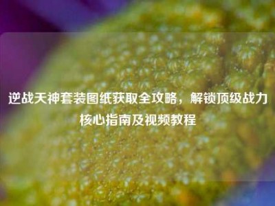 逆战天神套装图纸获取全攻略，解锁顶级战力核心指南及视频教程