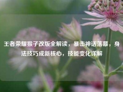 王者荣耀猴子改版全解读，暴击神话落幕，身法技巧成新核心，技能变化详解