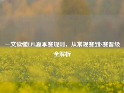 一文读懂LPL夏季赛规则，从常规赛到S赛晋级全解析