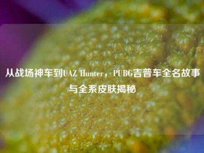 从战场神车到UAZ Hunter，PUBG吉普车全名故事与全系皮肤揭秘