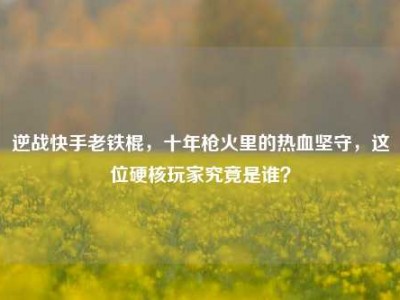 逆战快手老铁棍，十年枪火里的热血坚守，这位硬核玩家究竟是谁？
