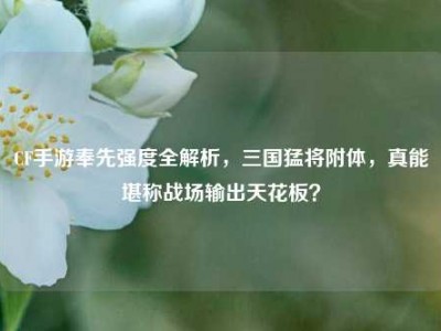CF手游奉先强度全解析，三国猛将附体，真能堪称战场输出天花板？