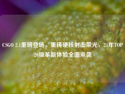 CSGO 2.1重磅登场，重铸硬核射击荣光，21年TOP20级革新体验全面来袭