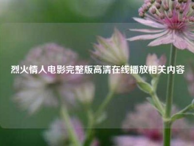 烈火情人电影完整版高清在线播放相关内容