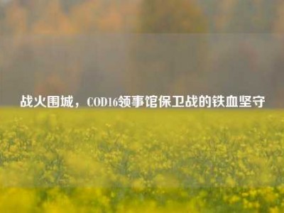 战火围城，COD16领事馆保卫战的铁血坚守