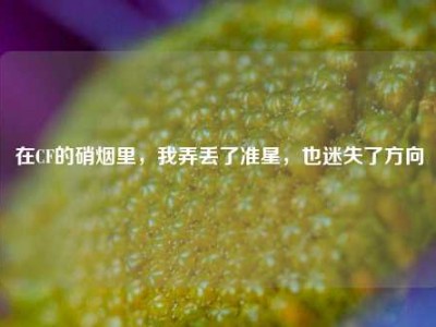 在CF的硝烟里，我弄丢了准星，也迷失了方向