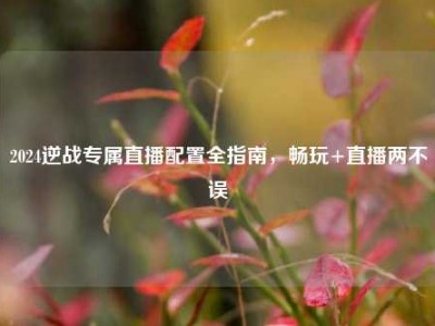 2024逆战专属直播配置全指南，畅玩+直播两不误