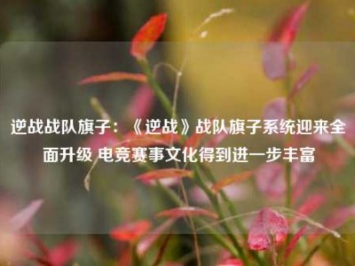 逆战战队旗子：《逆战》战队旗子系统迎来全面升级 电竞赛事文化得到进一步丰富