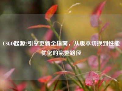 CSGO起源2引擎更新全指南，从版本切换到性能优化的完整路径