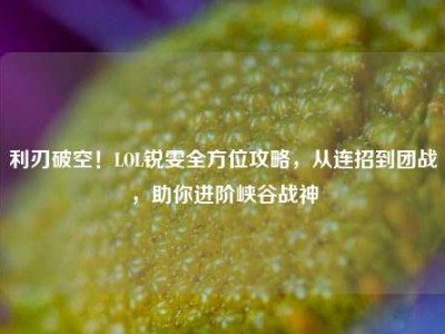 利刃破空！LOL锐雯全方位攻略，从连招到团战，助你进阶峡谷战神