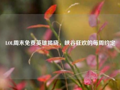 LOL周末免费英雄揭晓，峡谷狂欢的每周约定