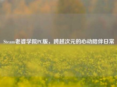Steam老婆学院PC版，跨越次元的心动陪伴日常