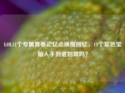 LOL11个专属青春记忆点唤醒回忆，11个紫色宝箱入手到底划算吗？