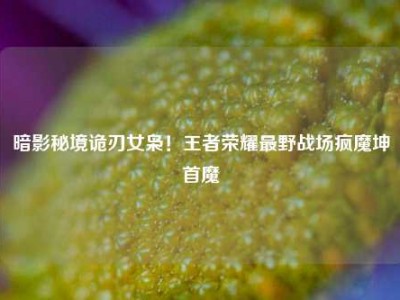 暗影秘境诡刃女枭！王者荣耀最野战场疯魔坤首魔