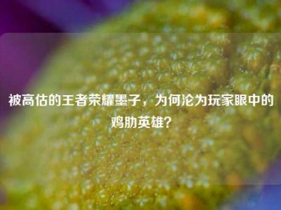被高估的王者荣耀墨子，为何沦为玩家眼中的鸡肋英雄？