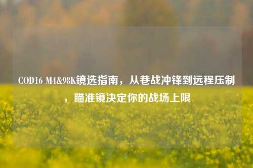 COD16 M4&98K镜选指南,从巷战冲锋到远程压制,瞄准镜决定你的战场上限
