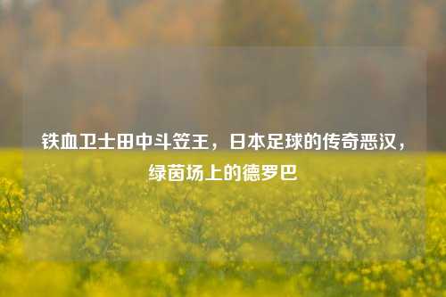 铁血卫士田中斗笠王，日本足球的传奇恶汉，绿茵场上的德罗巴