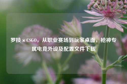 罗技×CSGO，从职业赛场到玩家桌面，枪神专属电竞外设及配置文件下载
