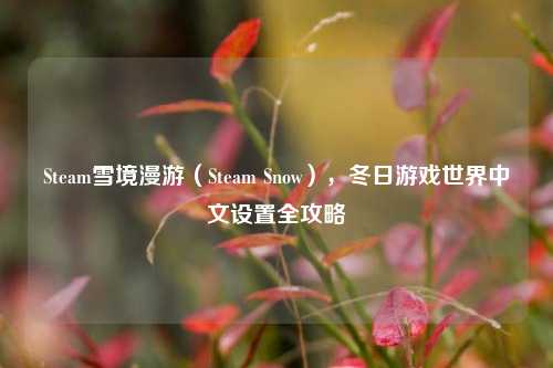 Steam雪境漫游(Steam Snow),冬日游戏世界中文设置全攻略