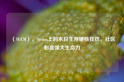 （SUCM），Steam上的末日生存硬核狂欢，社区彰显强大生命力