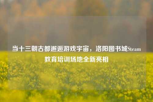 当十三朝古都邂逅游戏宇宙，洛阳图书城Steam教育培训场地全新亮相