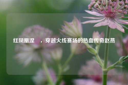 红凤凰涅槃，穿越火线赛场的热血传奇赵燕