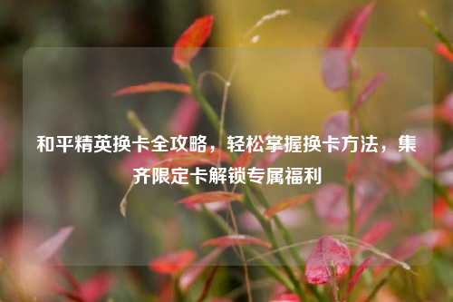 和平精英换卡全攻略，轻松掌握换卡方法，集齐限定卡解锁专属福利